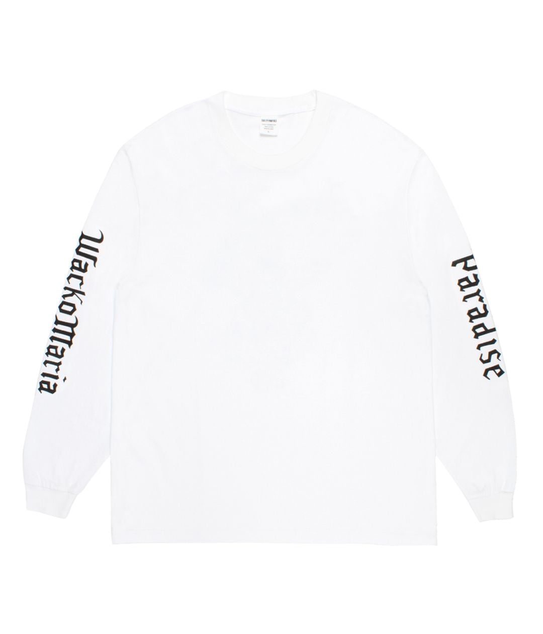 WASHED HEAVY WEIGHT LONG SLEEVE T-SHIRT (TYPE-1)【WHITE】
