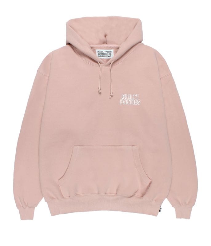 MIDDLE WEIGHT HOODED SWEAT SHIRT【PINK】