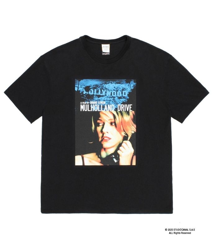 MULHOLLAND DRIVE / WASHED HEAVY WEIGHT T-SHIRT (TYPE-2)【BLACK】