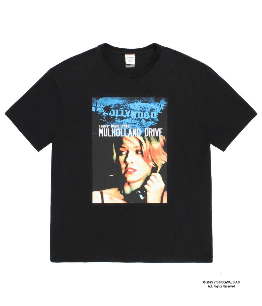 MULHOLLAND DRIVE / WASHED HEAVY WEIGHT T-SHIRT (TYPE-2)【BLACK