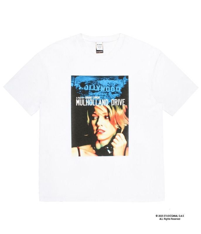 MULHOLLAND DRIVE / WASHED HEAVY WEIGHT T-SHIRT (TYPE-2)【WHITE】