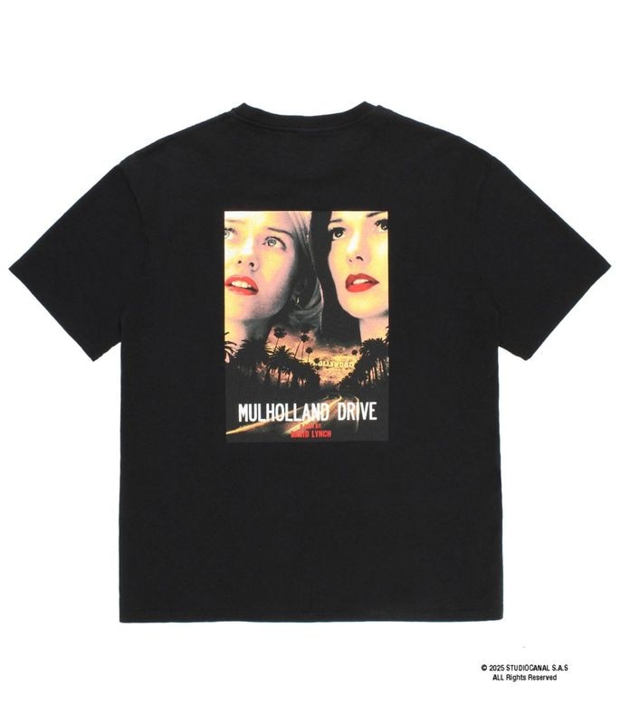 MULHOLLAND DRIVE / WASHED HEAVY WEIGHT T-SHIRT (TYPE-1)【BLACK】