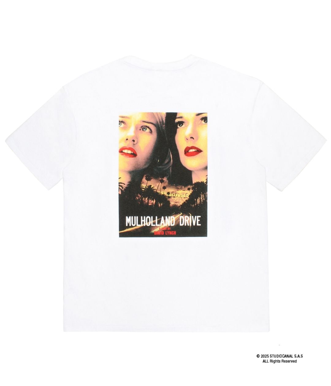 MULHOLLAND DRIVE / WASHED HEAVY WEIGHT T-SHIRT (TYPE-1)【WHITE