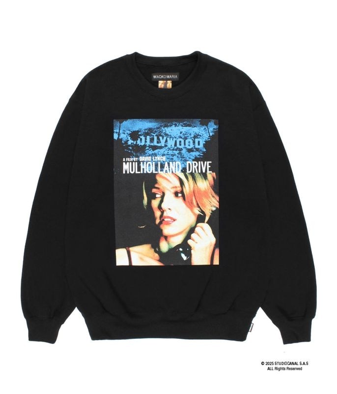 MULHOLLAND DRIVE / HEAVY WEIGHT SWEAT SHIRT (TYPE-2)【BLACK】