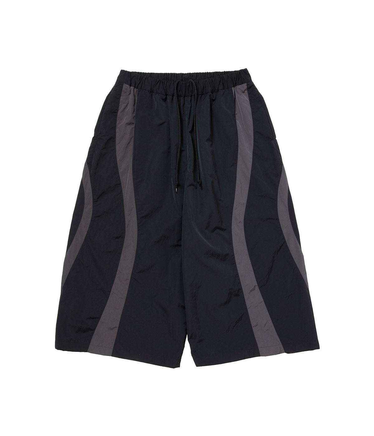 パンツ Nylon Paneling Shin Cut Wide Track Pants Nylon Paneling Shin Cut Wide Track Pants【BLACK】｜COOTIE