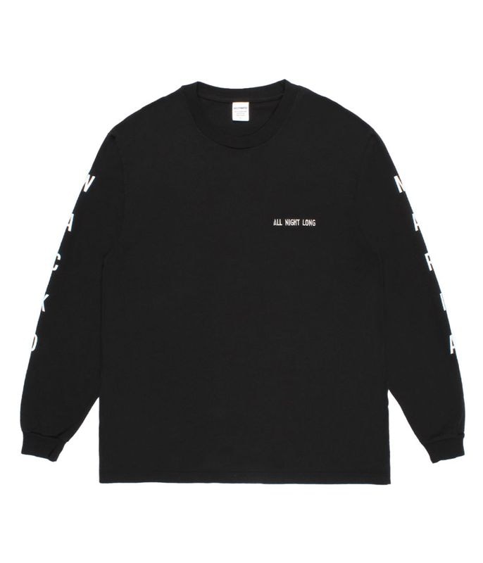 WASHED HEAVY WEIGHT LONG SLEEVE T-SHIRT (TYPE-2)【BLACK】