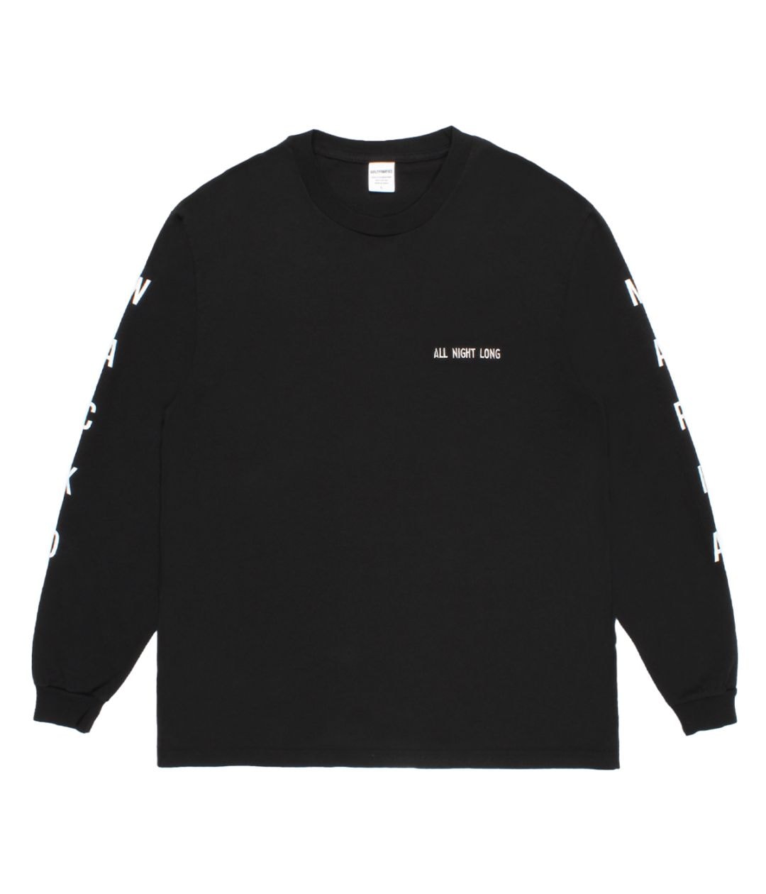 WASHED HEAVY WEIGHT LONG SLEEVE T-SHIRT (TYPE-2)【BLACK】｜WACKO