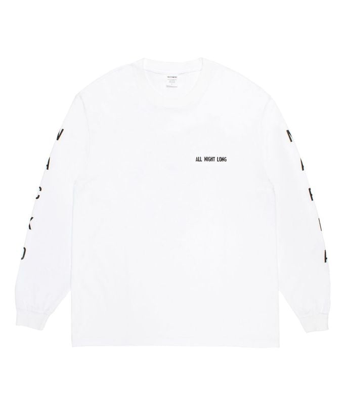 WASHED HEAVY WEIGHT LONG SLEEVE T-SHIRT (TYPE-2)【WHITE】