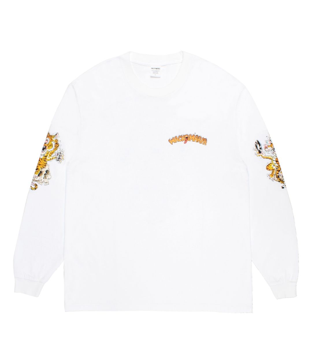 TIM LEHI / WASHED HEAVY WEIGHT LONG SLEEVE T-SHIRT (TYPE-2)【WHITE】