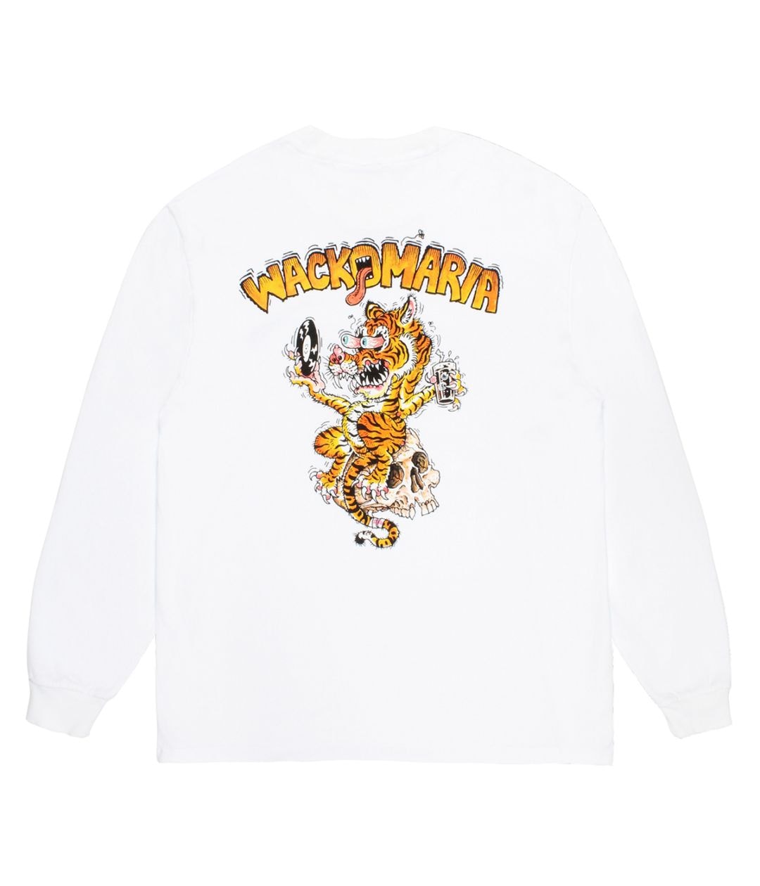 TIM LEHI / WASHED HEAVY WEIGHT LONG SLEEVE T-SHIRT (TYPE-1)【WHITE
