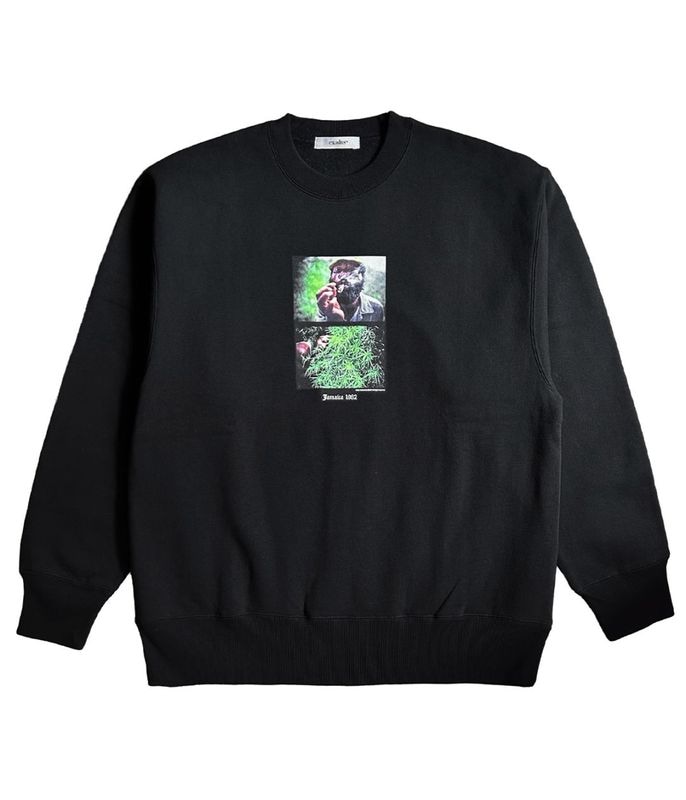MASATAKA ISHIDA JAMAICA 1982 SWEAT CREW NECK TYPE-3【BLACK】