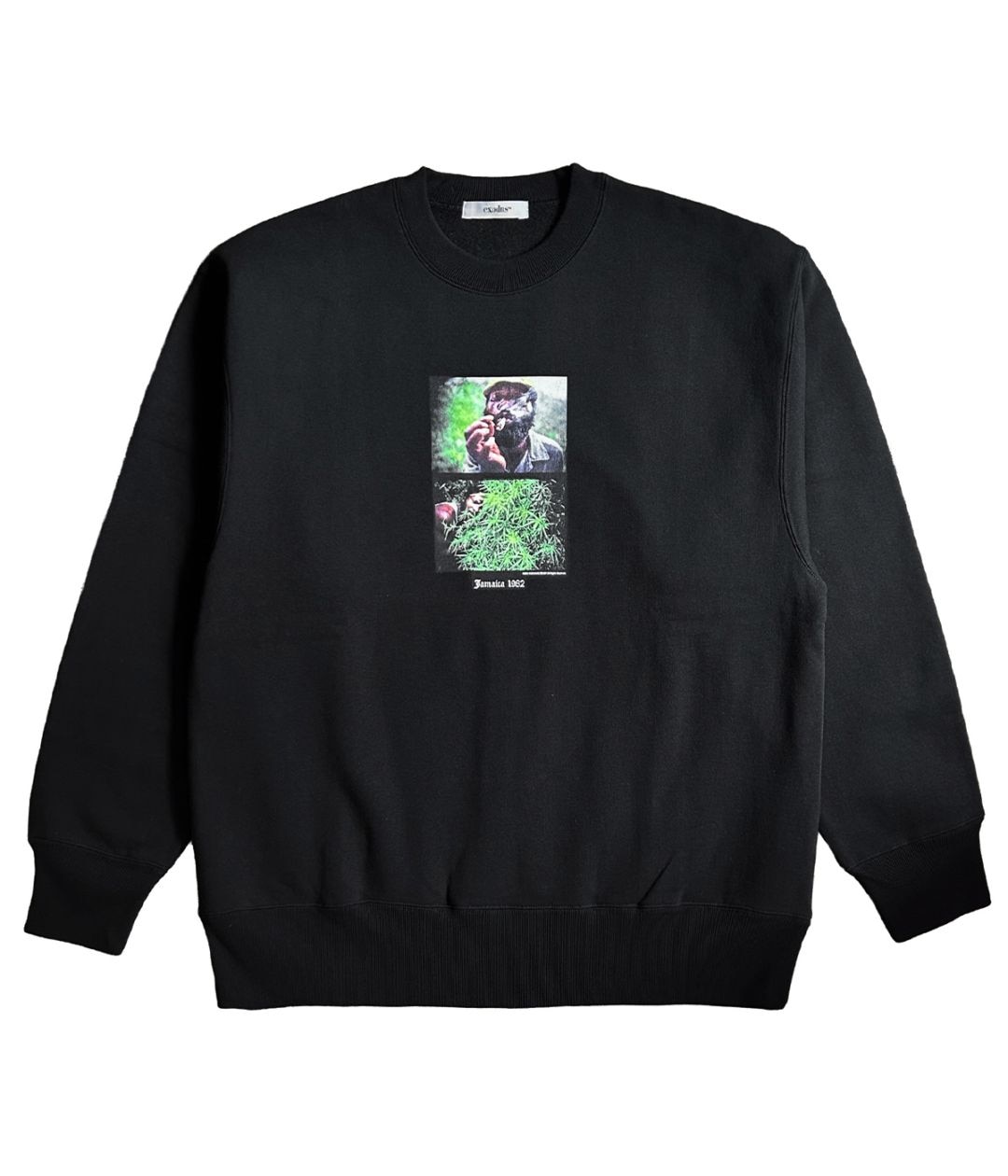 MASATAKA ISHIDA JAMAICA 1982 SWEAT CREW NECK TYPE-3【BLACK】