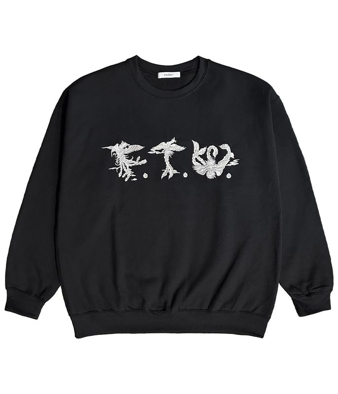 PHOENIX F.T.W. SWEAT CREW NECK【BLACK】