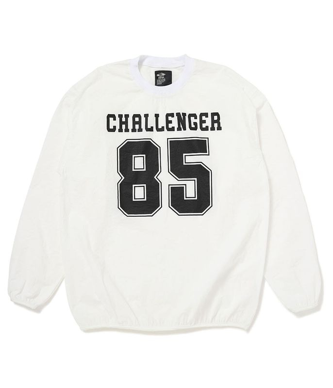 L/S NUMBERS WIND CREW【WHITE】