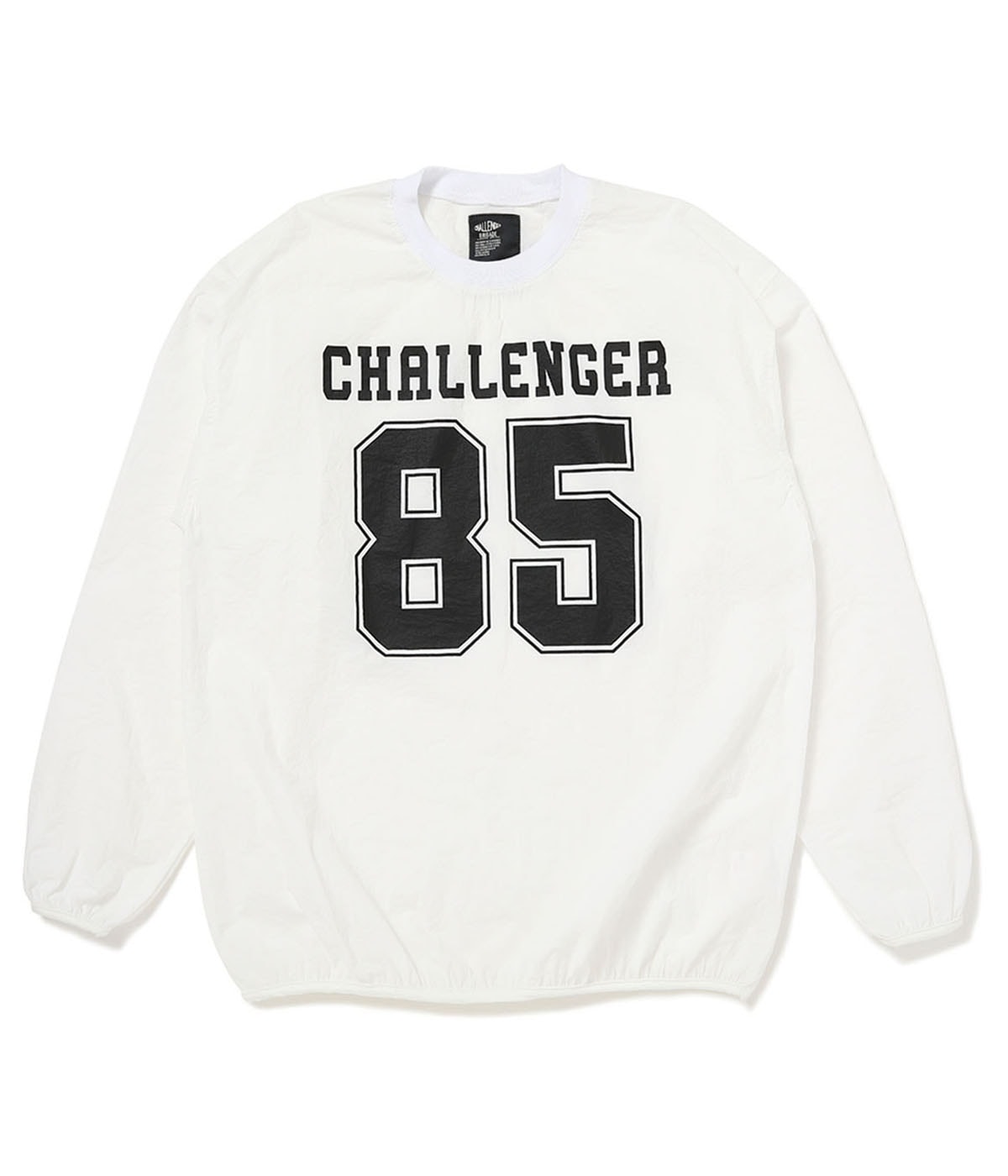 L/S NUMBERS WIND CREW【WHITE】｜CHALLENGER｜MELTING POT（正規取扱