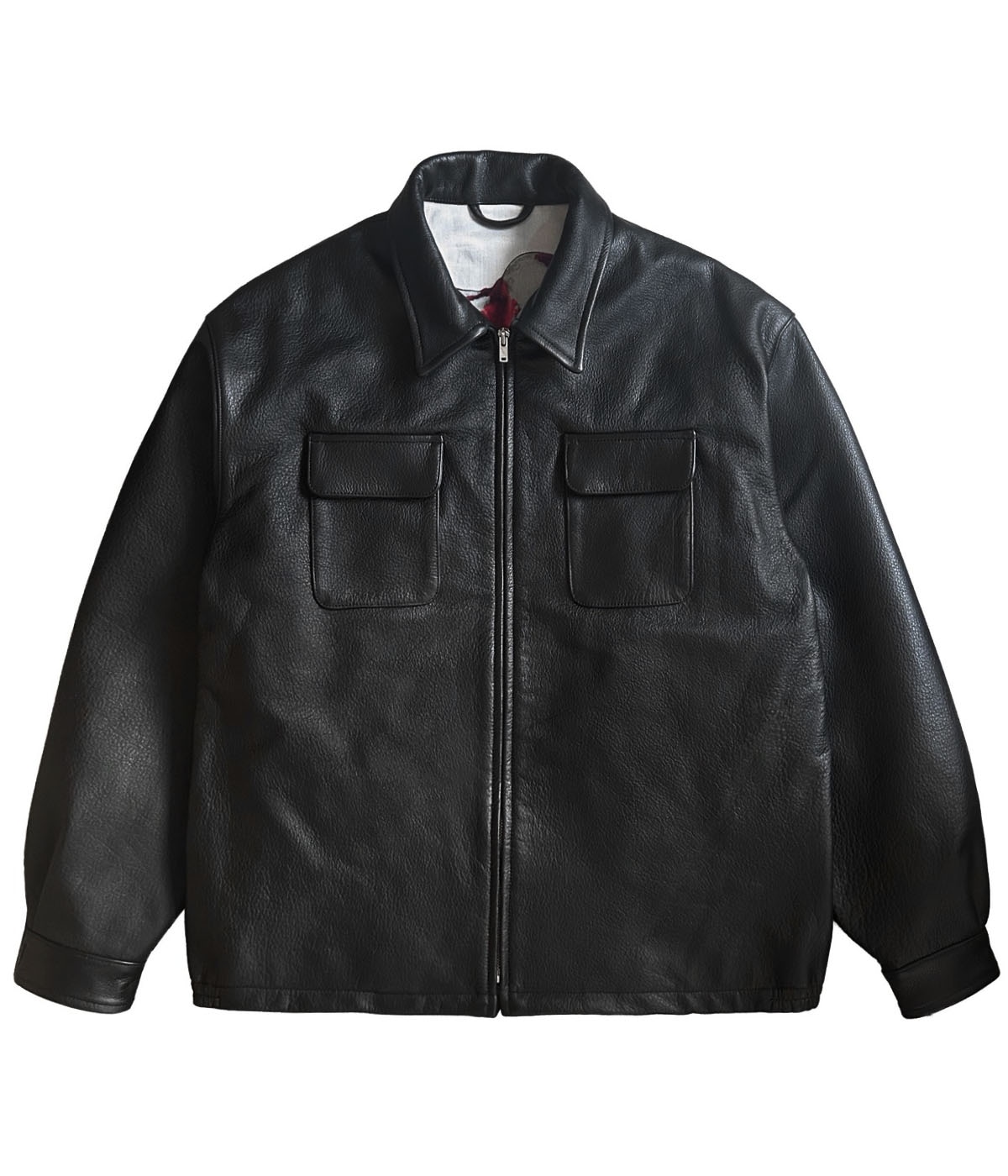 幽霊鬼斗卅六釁圖 LEATHER SWING TOP【BLACK】｜exodus brand