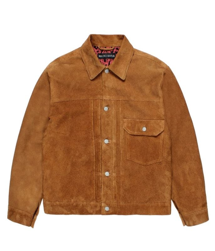 SUEDE LEATHER TRUCKER JACKET (TYPE-2)【BEIGE】