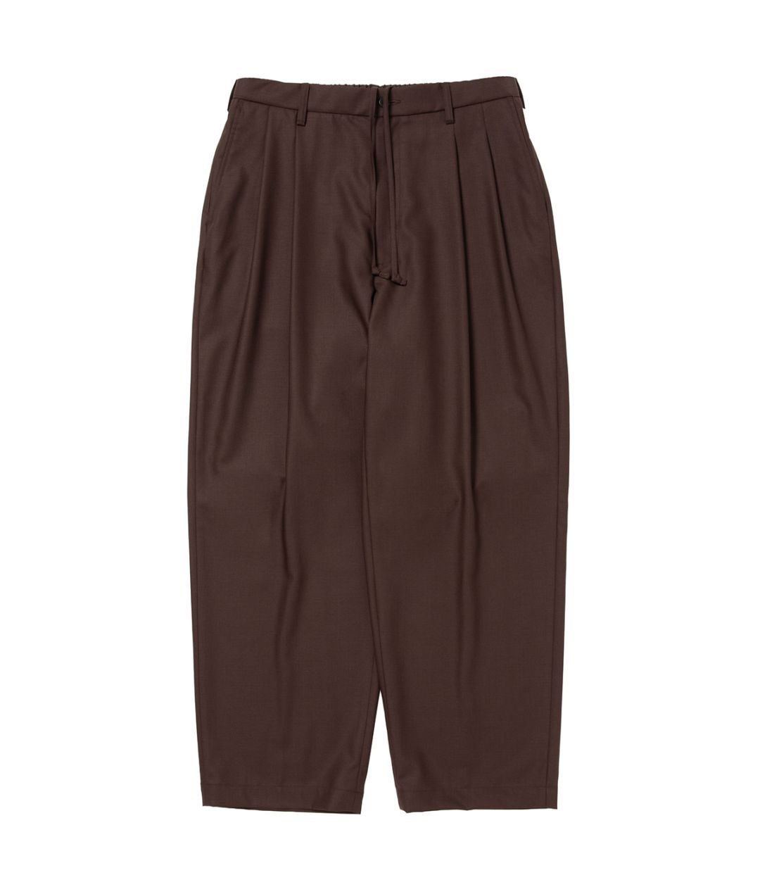 パンツ COOTIE T/W Twill 2Tuck Wide EasyTrousers T/W Twill 2 Tuck Wide Easy Trousers【BROWN】｜COOTIE PRODUCTIONS