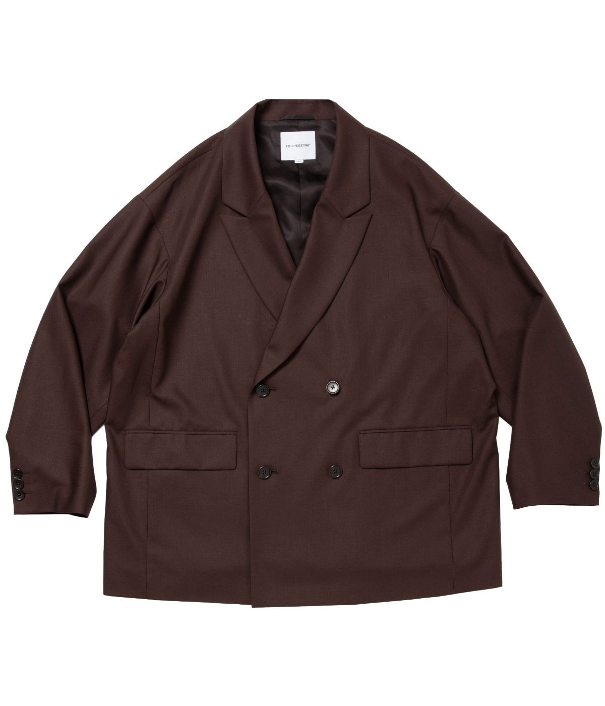 T/W Twill Double Breasted Jacket【BROWN】｜COOTIE PRODUCTIONS