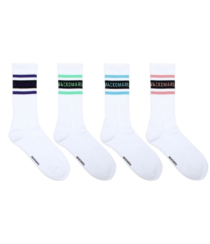 LOGO JACQUARD SOCKS【WHITE】