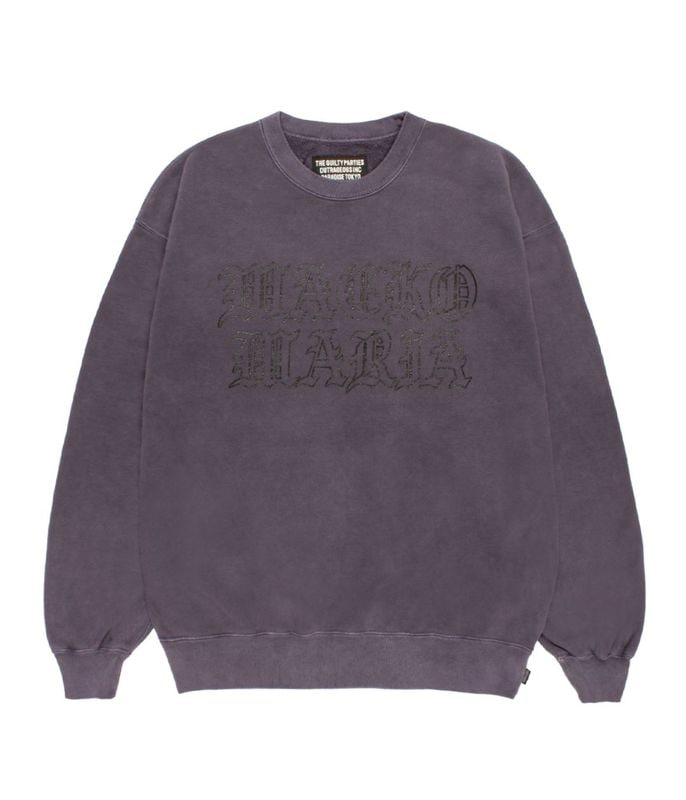WASHED HEAVY WEIGHT SWEAT SHIRT【PURPLE】