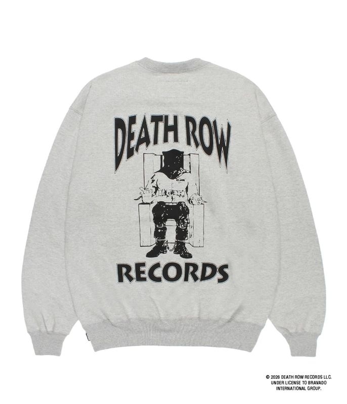 DEATH ROW RECORDS / HEAVY WEIGHT SWEAT SHIRT【GRAY】