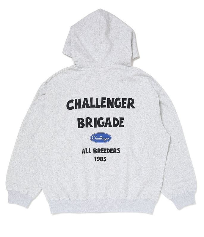 BRIGADE ZIP HOODIE【GRAY】