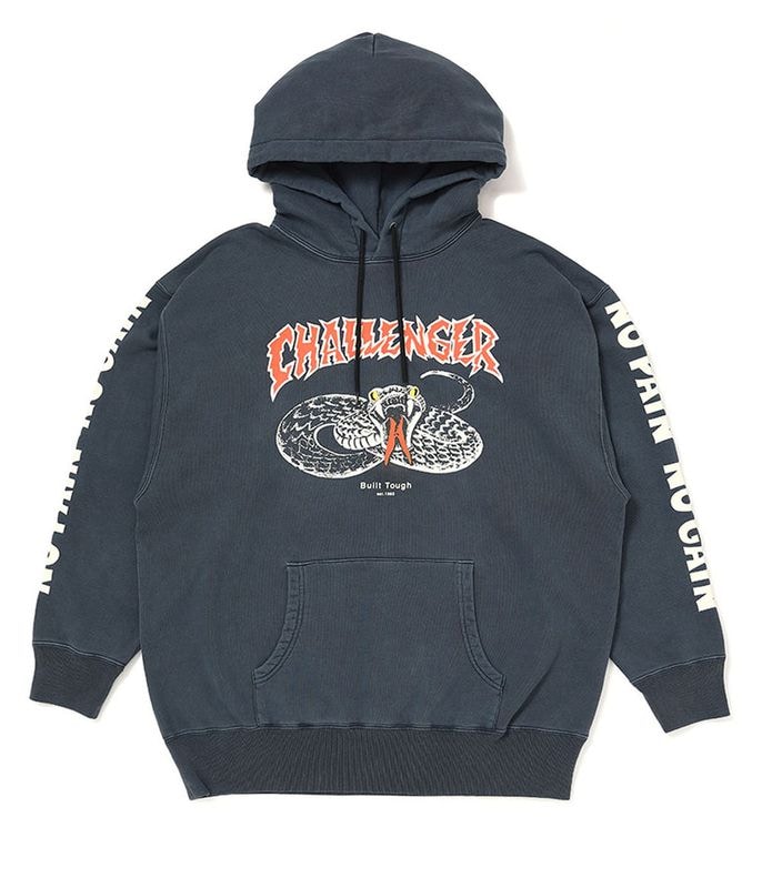 SNAKE HOODIE【PEPPER BLACK】