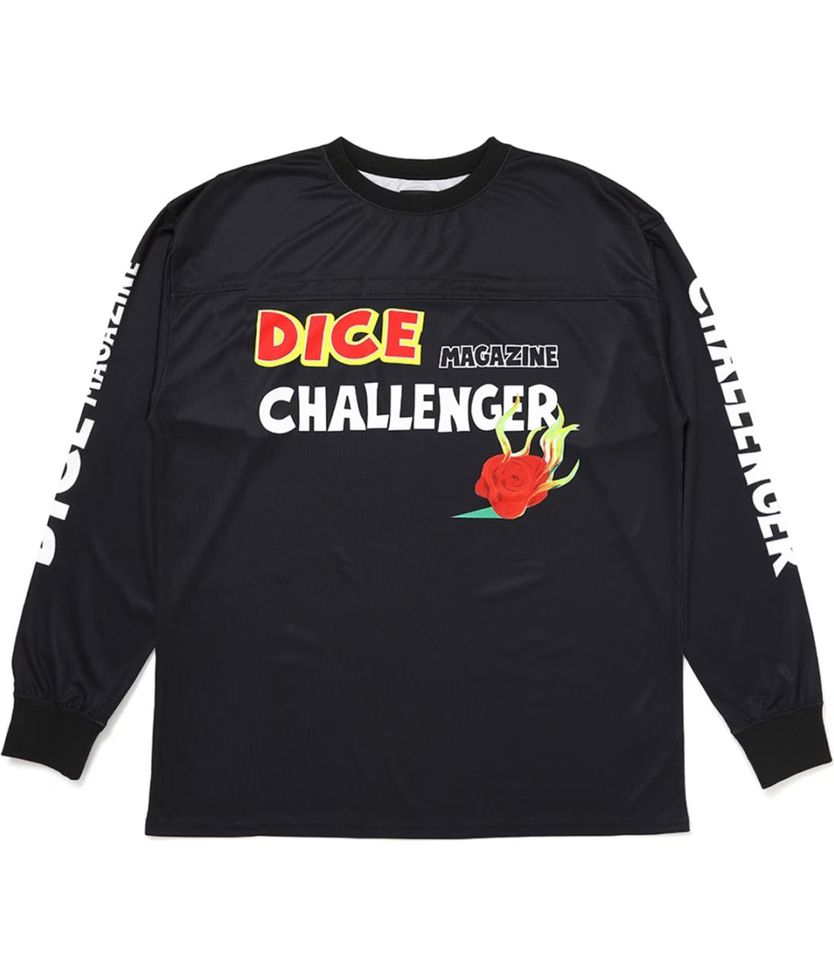 L/S DRY DICE TEE【BLACK】