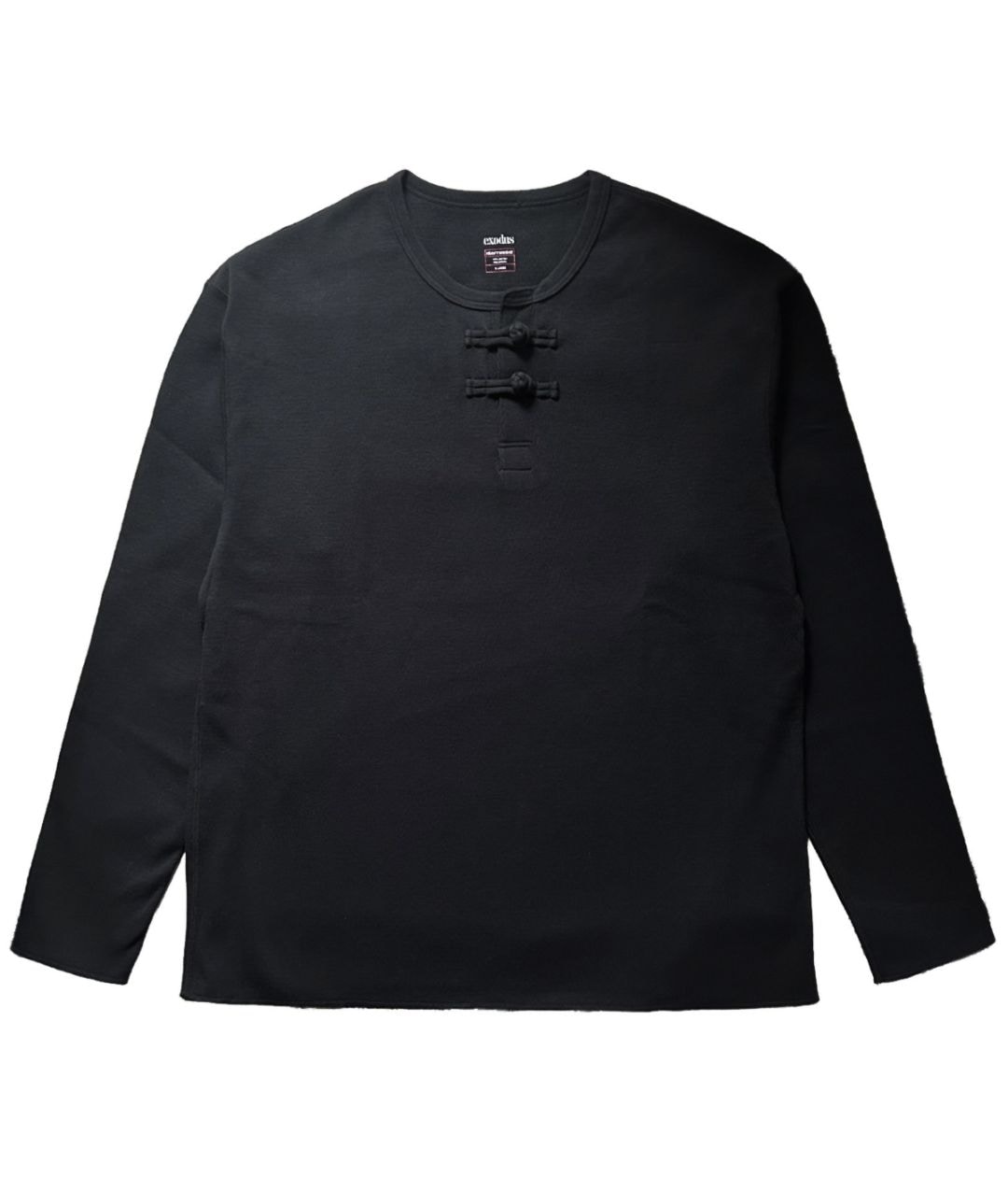 HONEYCOMB ORIENTAL L/S HENRY NECK【BLACK】
