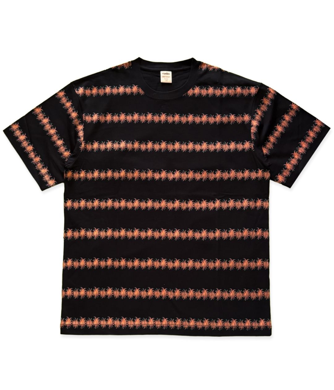 GLASS STRIPE S/S T SHIRT【BLACK】