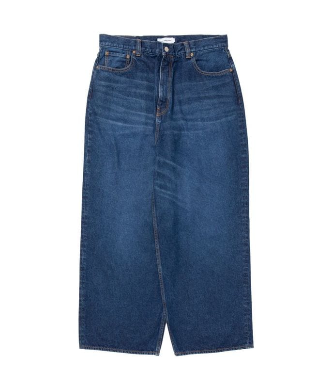 12.5oz Denim 5 Pocket Square Leg Pants【INDIGO AGING FADE】
