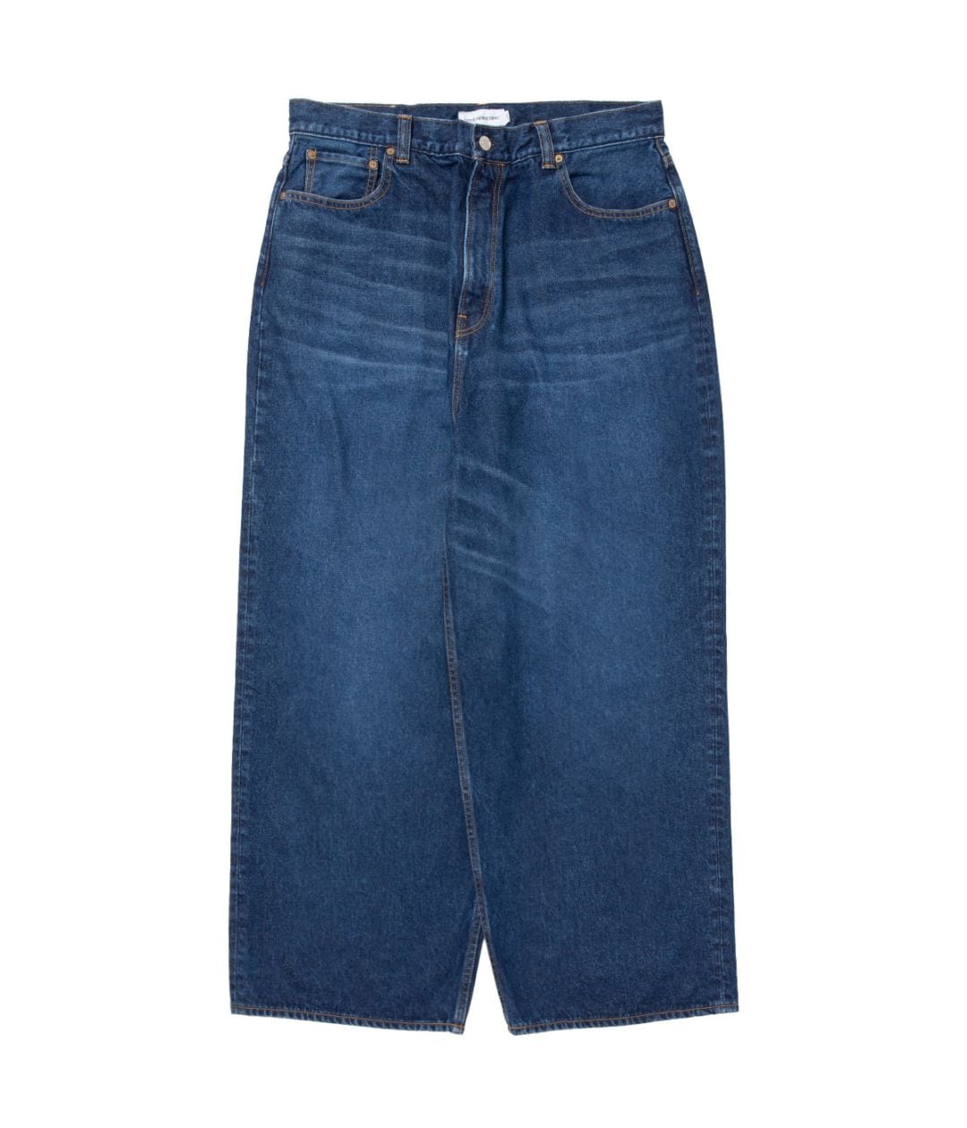 12.5oz Denim 5 Pocket Square Leg Pants【INDIGO AGING FADE】