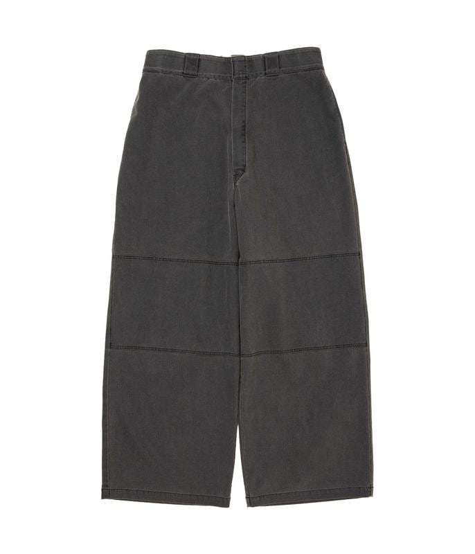 Pigment Coating T/R Twill Double Knee Work Trousers【DUSTY BLACK】