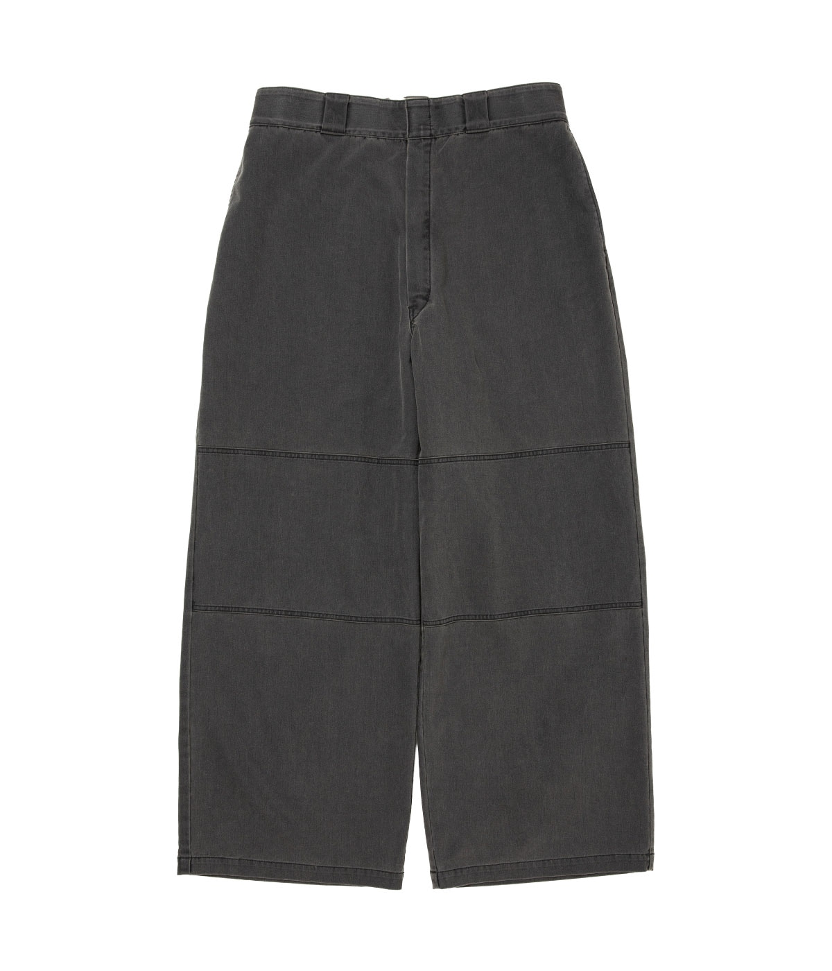Pigment Coating T/R Twill Double Knee Work Trousers【DUSTY BLACK】