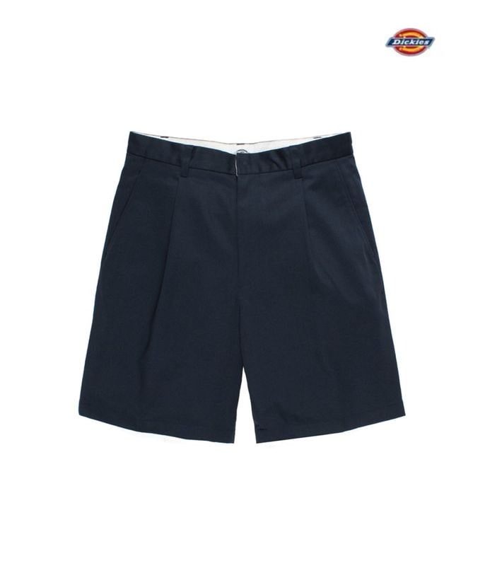 DICKIES / PLEATED SHORT TROUSERS【NAVY】
