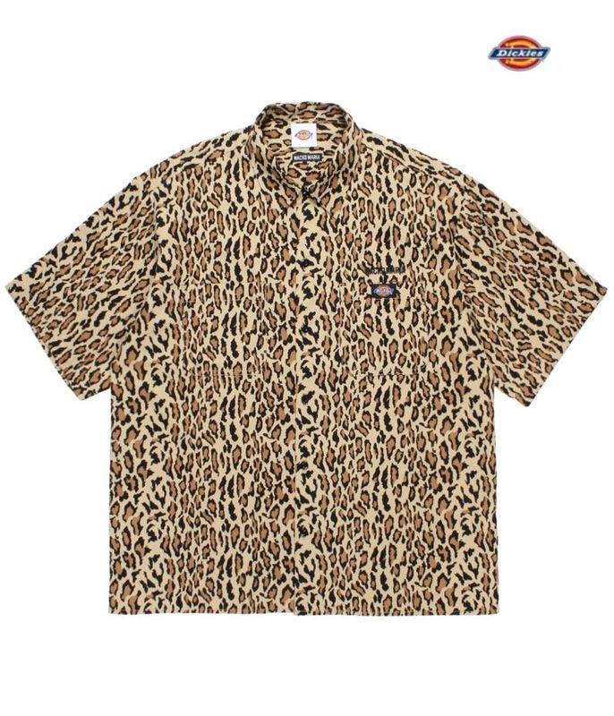 DICKIES / LEOPARD WORK SHIRT【BEIGE】