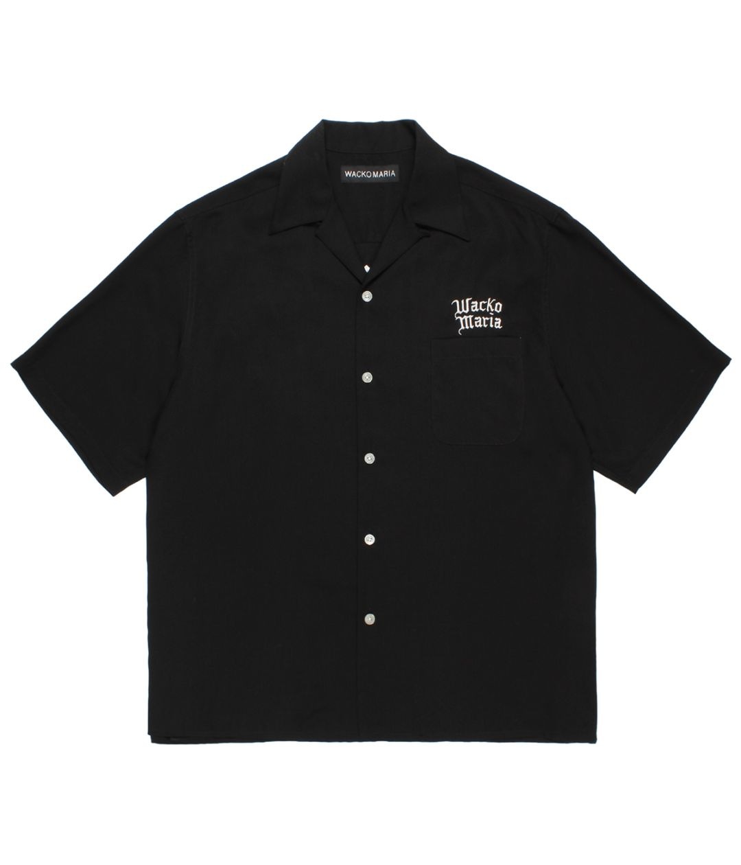 50'S OPEN COLLAR SHIRT (TYPE-2)【BLACK】