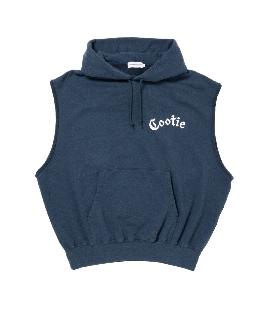 Venice Sweat Cut-Off Sleeve Hoodie【NAVY】｜COOTIE PRODUCTIONS