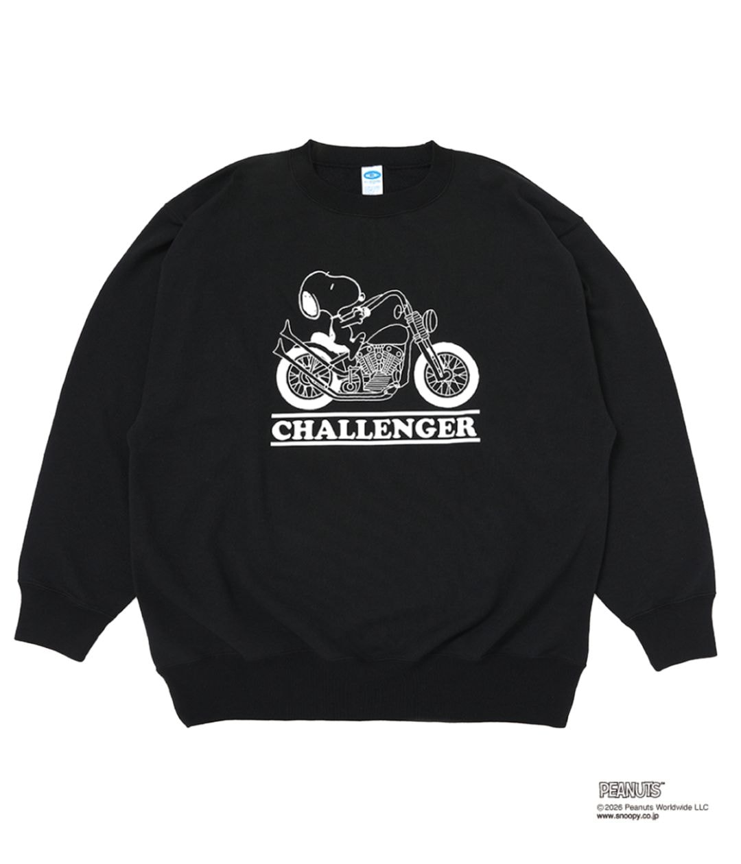 S CHALLENGER　SNOOPY C/N SWEAT BLACK SNOOPY C/N SWEAT【BLACK】｜CHALLENGER｜MELTING POT（正規取扱店・通販）