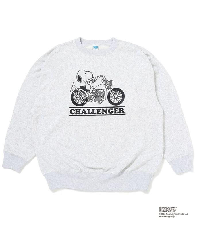 SNOOPY C/N SWEAT【GRAY】