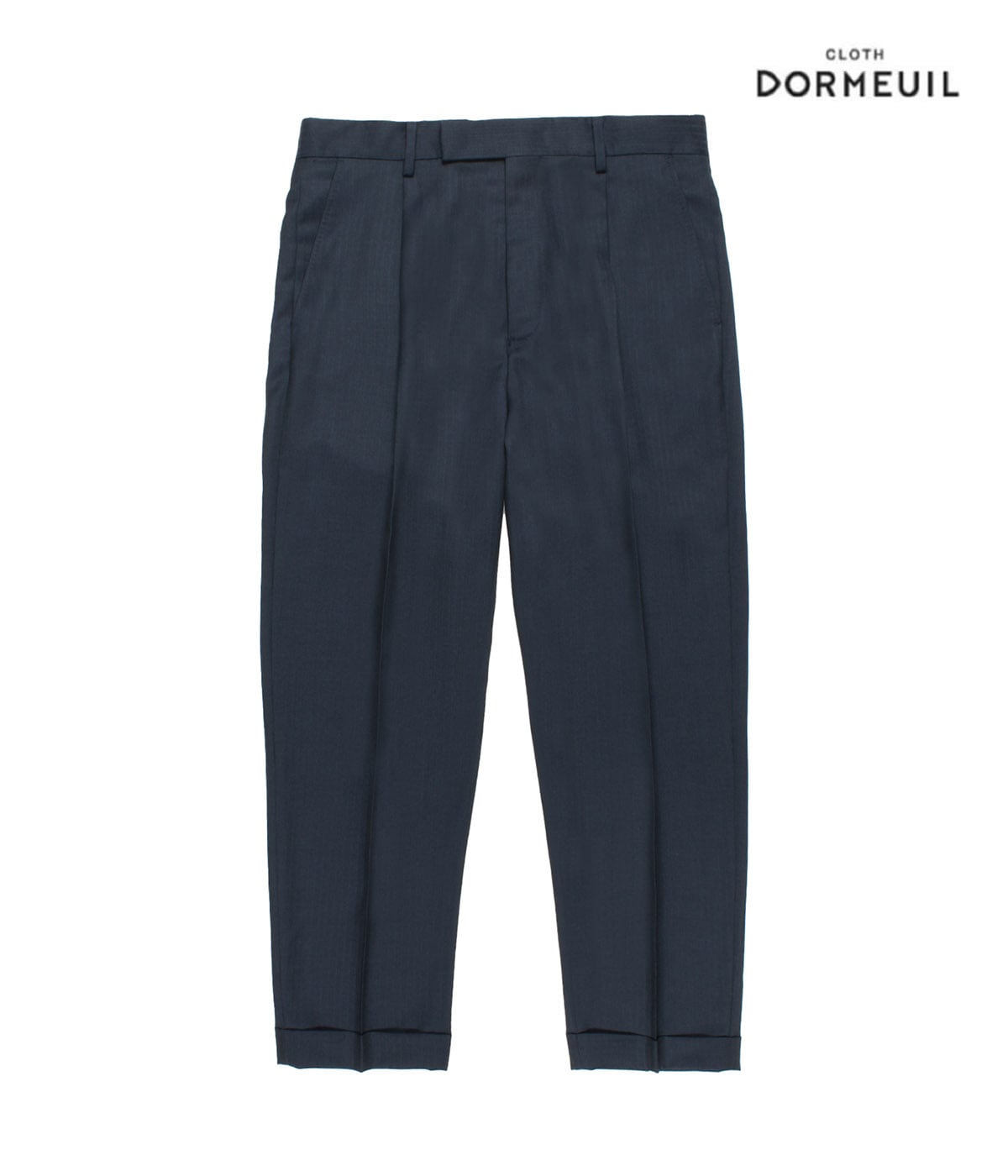 DORMEUIL / PLEATED TROUSERS (TYPE-1)【NAVY】｜WACKO MARIA｜MELTING