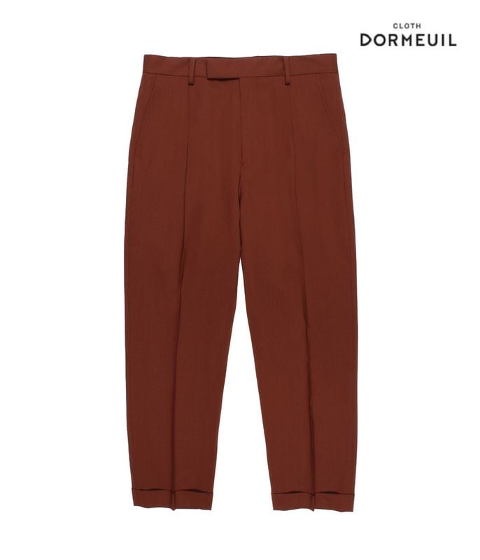 DORMEUIL / PLEATED TROUSERS (TYPE-1)【BURGUNDY】