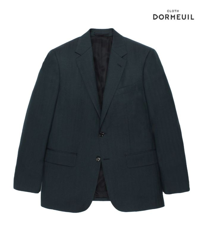 DORMEUIL / SINGLE BREASTED JACKET (TYPE-4)【D-BLUE】