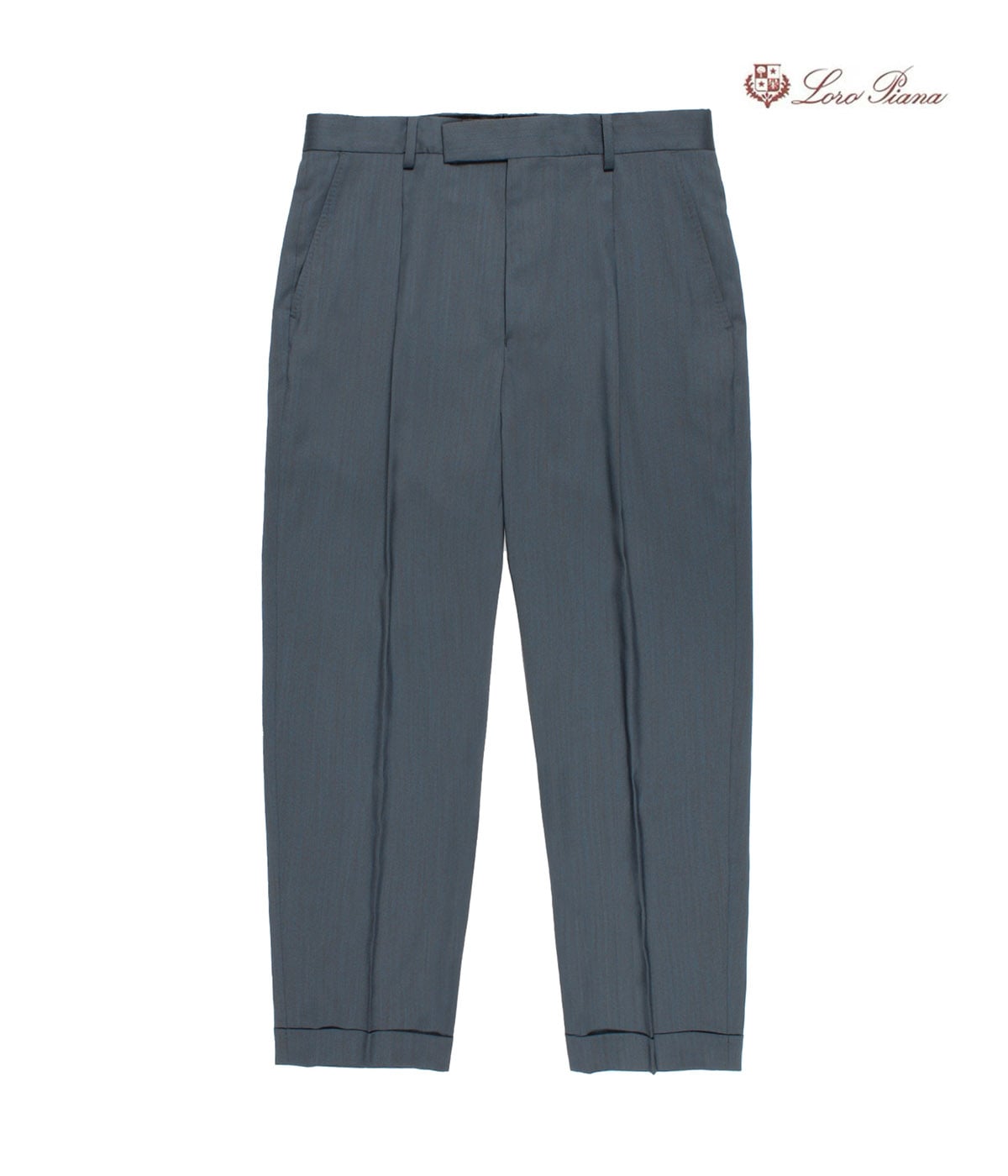 LORO PIANA / PLEATED TROUSERS (TYPE-1)【L-BLUE】｜WACKO MARIA