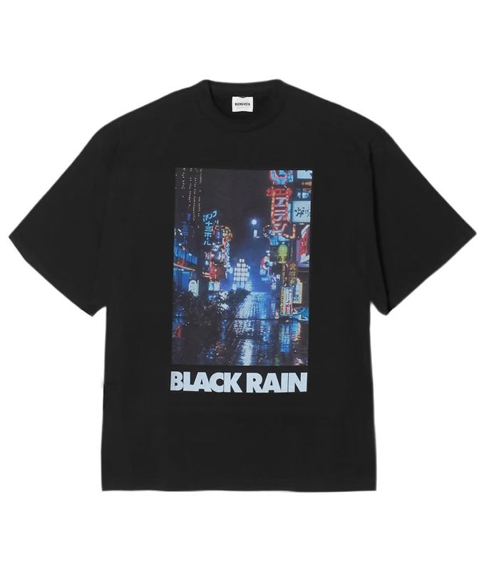 『Black Rain』tee uno【BLACK】