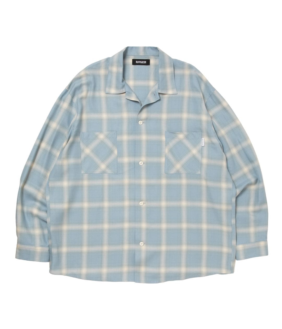 R9 OMBRE CHECK SHIRT【SAX】｜ROTTWEILER｜MELTING POT（正規取扱店
