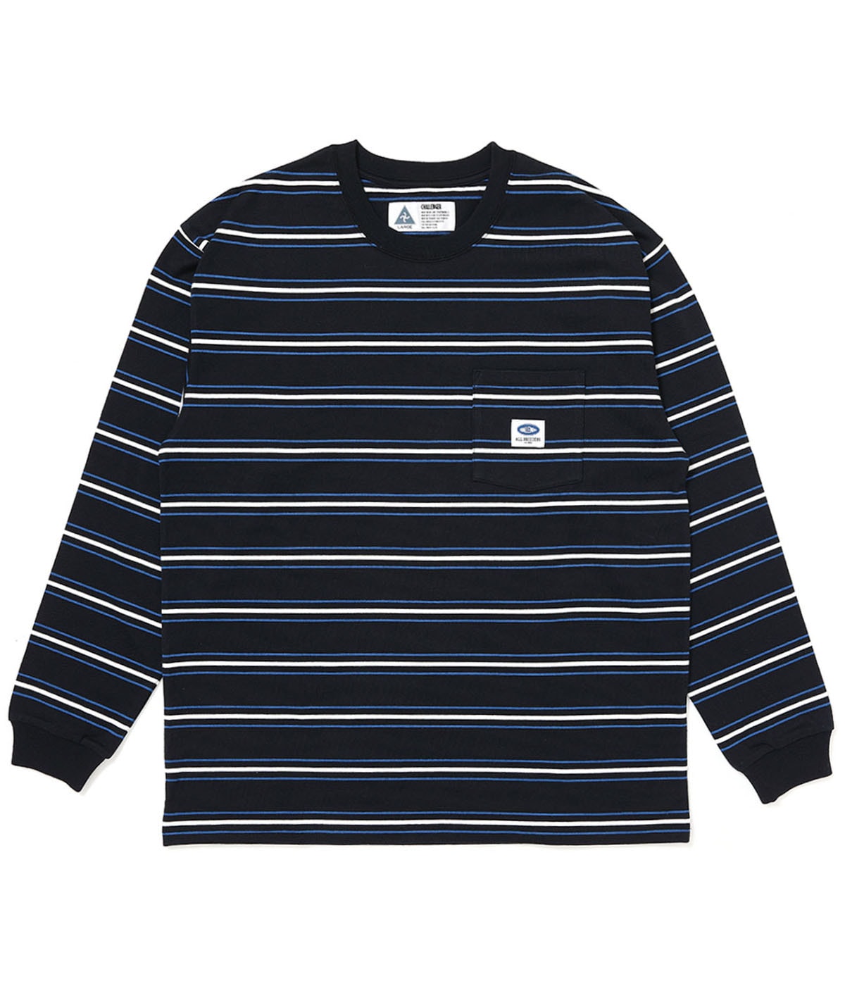L/S AUTHENTIC BORDER TEE【BLACK】｜CHALLENGER｜MELTING POT（正規