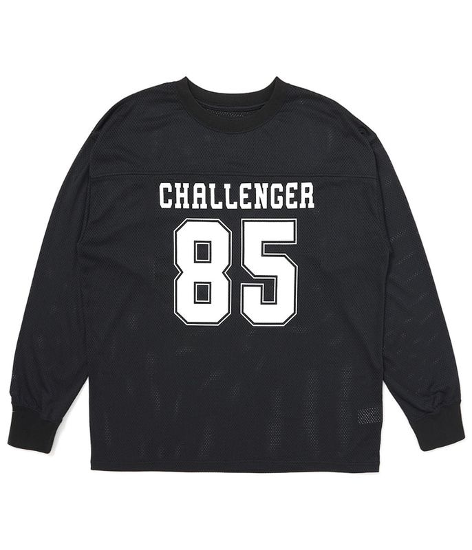 L/S NUMBERS DRY MESH TEE【BLACK】