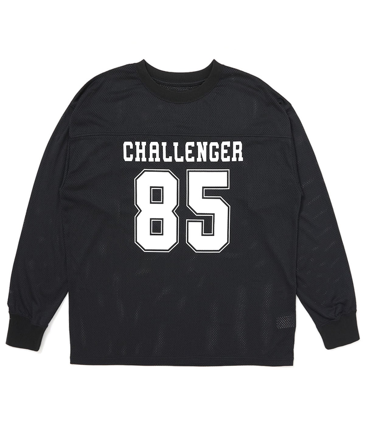 L/S NUMBERS DRY MESH TEE【BLACK】｜CHALLENGER｜MELTING POT（正規